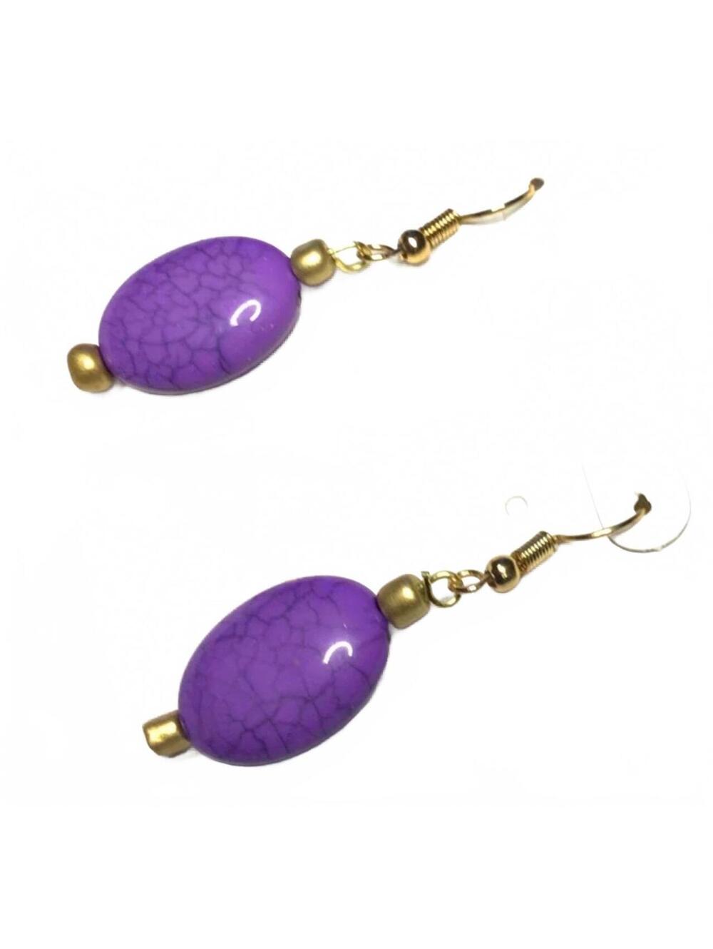 V Honest Purple Earrings